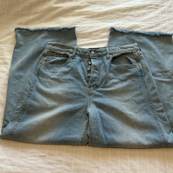 Veronica Beard jeans, Taylor Relaxed Wide Leg High Waist style, size 31 - Picture 12 of 15